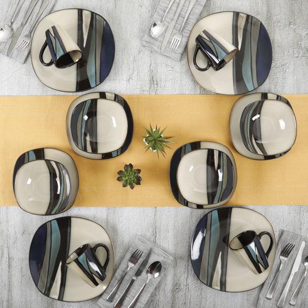 Gibson Elite Althea Stoneware Dinnerware Set Service for 4 & Reviews
